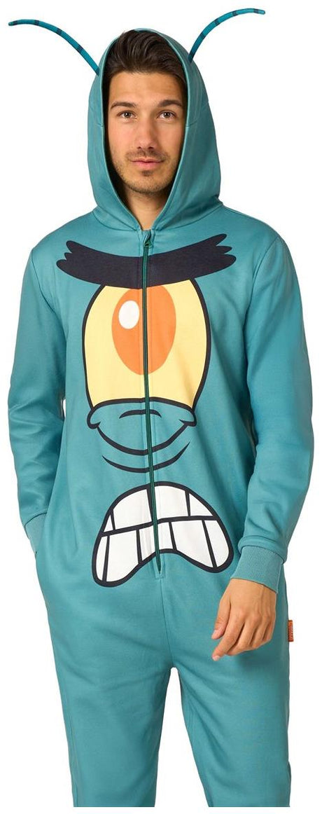 RADYAN Plankton Onesie - Adult Zipper Closure Costume for Fun Gatherings product image showing the product clearly