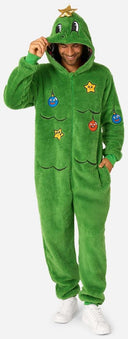 OppoSuits Adults' Onesies Merry Jinglejoy - Tree Onesie