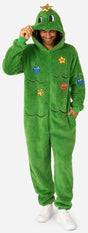OppoSuits Adults' Onesies Merry Jinglejoy - Tree Onesie