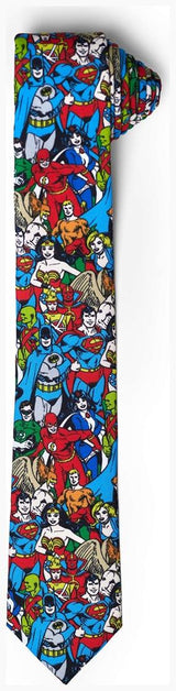 DC Comics Justice League Tie for Superhero Events and Stylish Outings