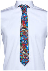 DC Comics Justice League Tie for Superhero Events and Stylish Outings