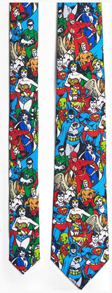 DC Comics Justice League Tie for Superhero Events and Stylish Outings