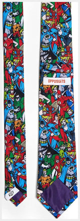DC Comics Justice League Tie for Superhero Events and Stylish Outings
