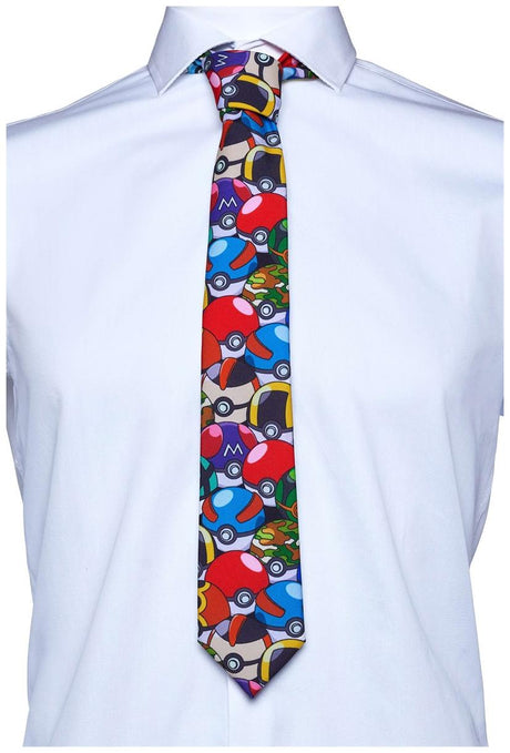 OppoSuits Men's Ties PokemonT Tie - Pokeball
