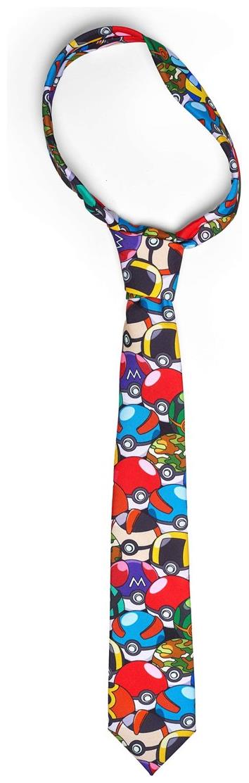 OppoSuits Men's Ties PokemonT Tie - Pokeball