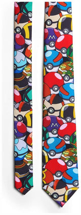 OppoSuits Men's Ties PokemonT Tie - Pokeball