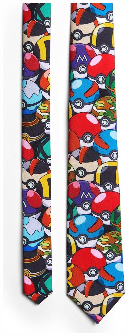 OppoSuits Men's Ties PokemonT Tie - Pokeball