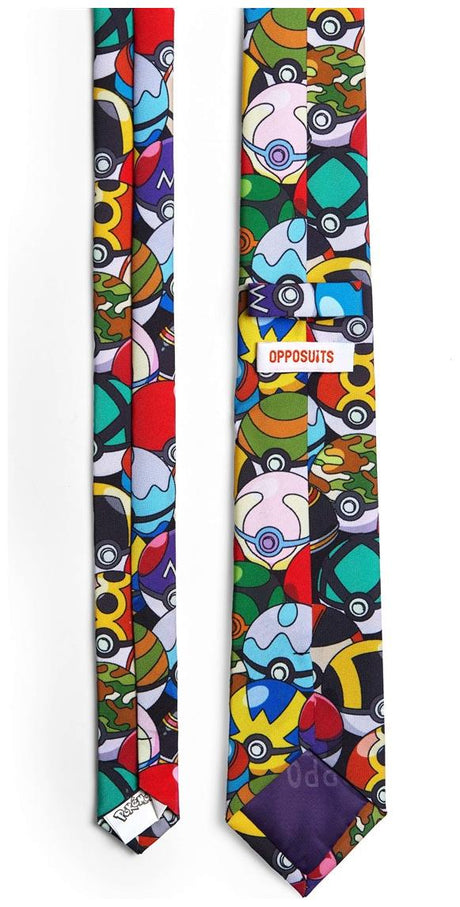 OppoSuits Men's Ties PokemonT Tie - Pokeball