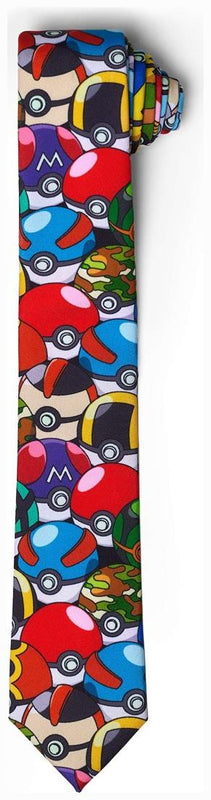 OppoSuits Men's Ties PokemonT Tie - Pokeball