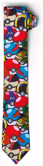 Pokemon Pokeball Design Novelty Necktie Accessory for Men to Wear apparel product image