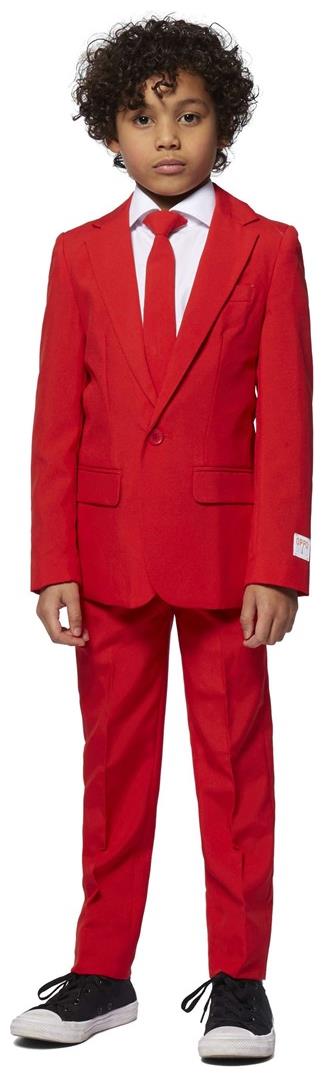 Vibrant OppoSuits Boys Red Devil Suit for Halloween Parties Dress Up and Fun Events