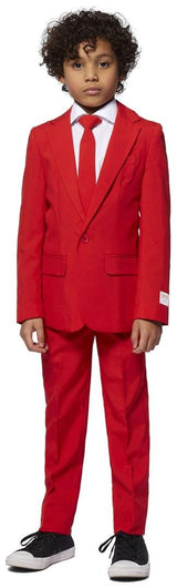Vibrant OppoSuits Boys Red Devil Suit for Halloween Parties Dress Up and Fun Events