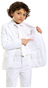 Stylish Boys' White Knight Suit for Weddings Birthday Parties and Special Occasions