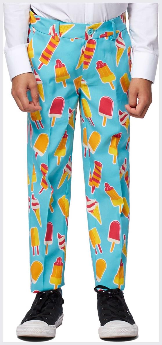 Cool Ice Cream Print Boys Suit for Birthday Parties Summer Events and Fun Occasions
