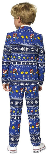 Playful OppoSuits Merry Mario Suit for Kids Perfect for Holiday Events and Superhero Parties