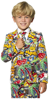 Stylish OppoSuits Boys Street Vibes Costume for Kids Special Occasions and Playful Adventures