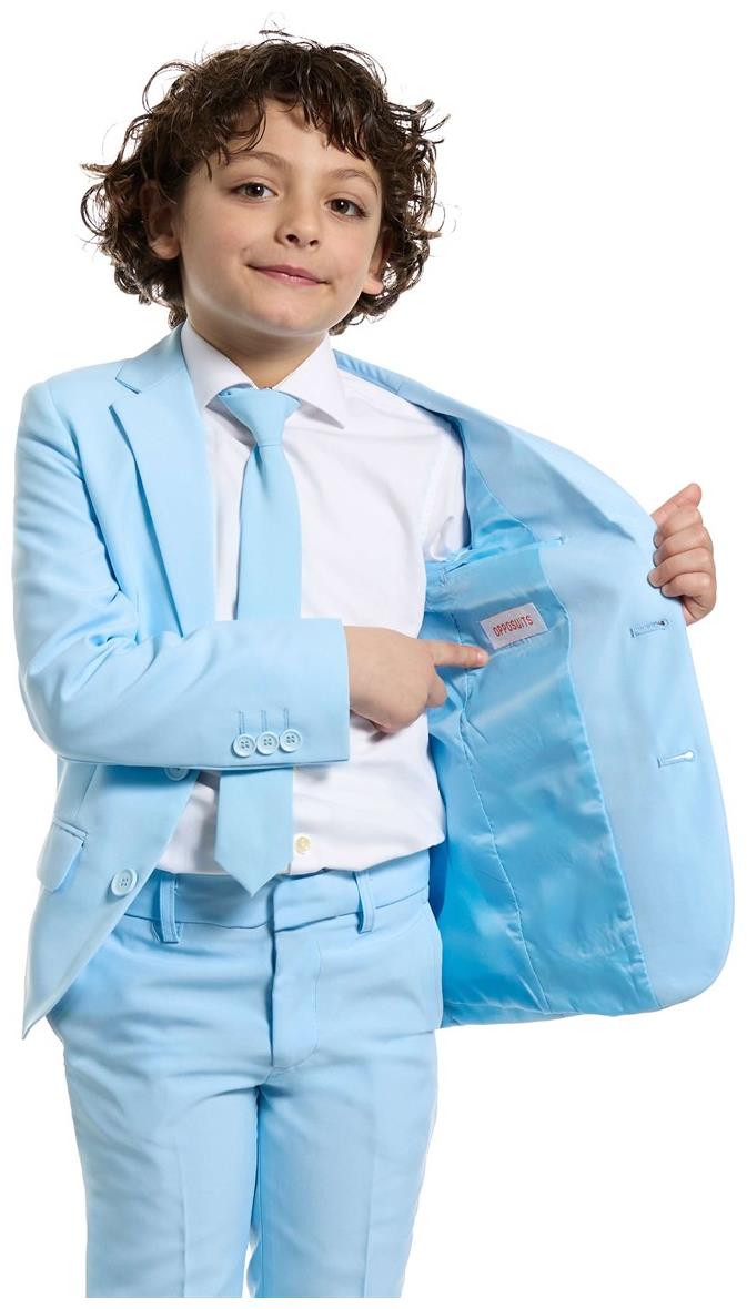 Cool Blue OppoSuits for Boys Ideal for Parties Events and Dress-Up Occasions