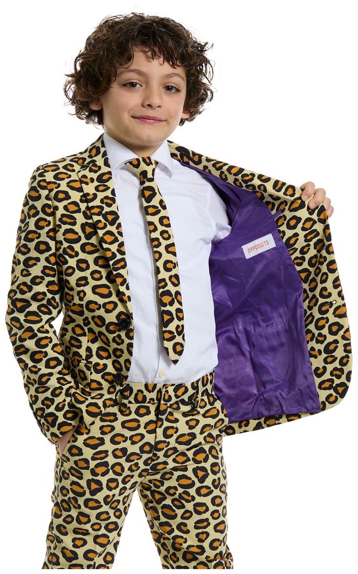 OppoSuits Boys The Jag Leopard Print Suit for Halloween Parties Birthdays and Themed Events