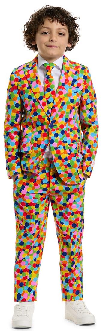 OppoSuits Colorful Boys Confetteroni Suit for Holiday Parties Birthdays and Fun Celebrations