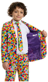 OppoSuits Colorful Boys Confetteroni Suit for Holiday Parties Birthdays and Fun Celebrations