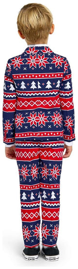 Festive Boys Nordi Noel Christmas Suit for Holiday Parties Birthdays and Family Gatherings