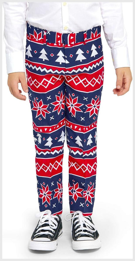 Festive Boys Nordi Noel Christmas Suit for Holiday Parties Birthdays and Family Gatherings