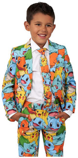 OppoSuits Boys Pokemon Costume Suit for Kids Halloween Parties and Themed Events