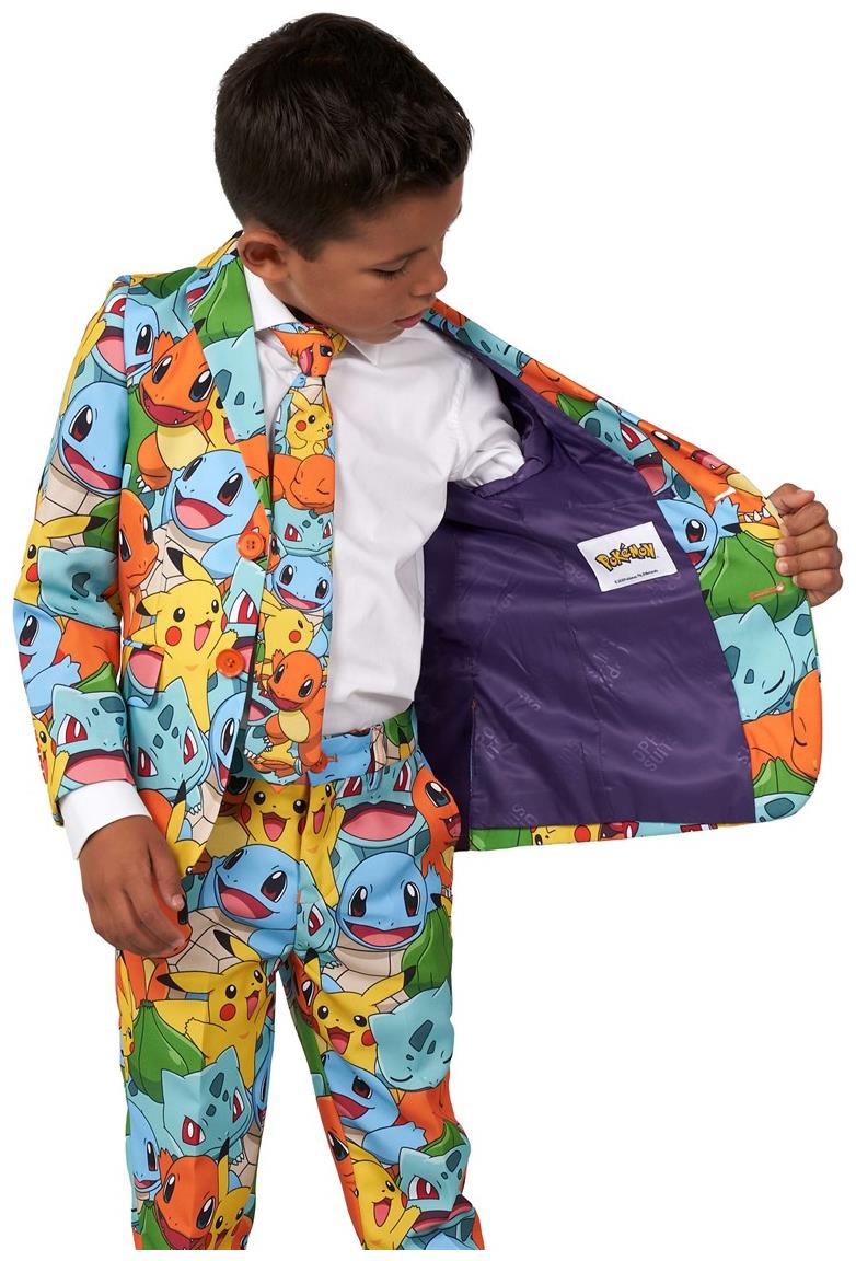 OppoSuits Boys Pokemon Costume Suit for Kids Halloween Parties and Themed Events