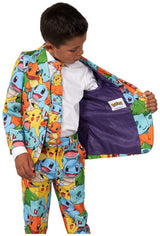 OppoSuits Boys Pokemon Costume Suit for Kids Halloween Parties and Themed Events