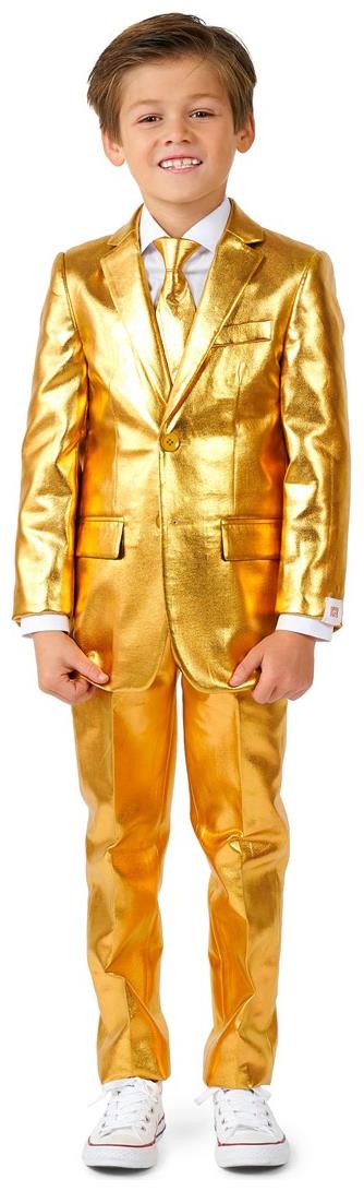 OppoSuits Boys Groovy Gold Suit for Kids Birthday Parties and Special Events