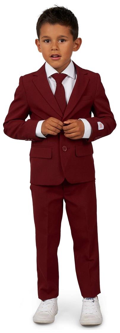 Stylish OppoSuits Boys Blazing Burgundy Suit for Kids Parties and Everyday Events