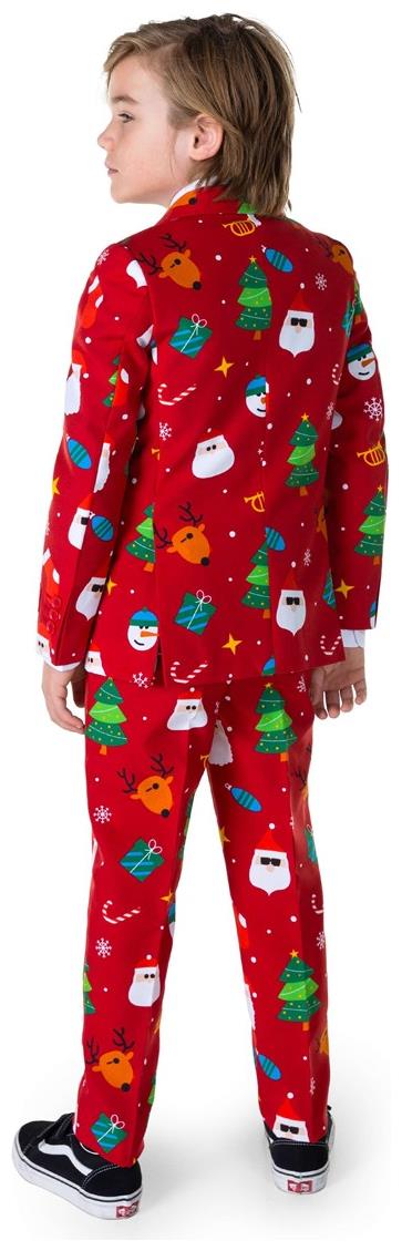 OppoSuits Boys Festivity Red Suit for Holiday Parties Christmas Celebrations and Family Gatherings