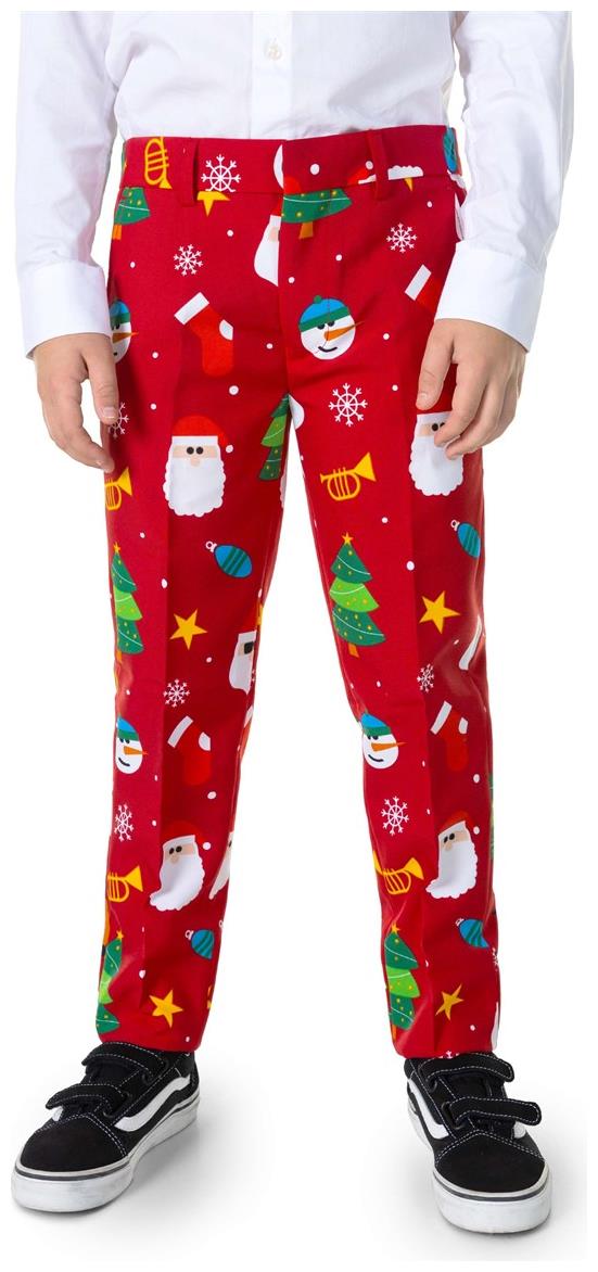 OppoSuits Boys Festivity Red Suit for Holiday Parties Christmas Celebrations and Family Gatherings