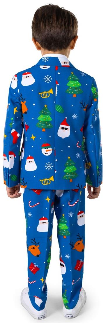 OppoSuits Festivity Blue Suit for Holiday Celebrations Christmas Parties and Special Occasions