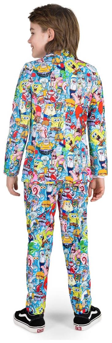 OppoSuits Boys SpongeBob Costume for Halloween Parties Birthday Dress Up and Superhero Fun