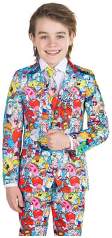 OppoSuits Boys SpongeBob Costume for Halloween Parties Birthday Dress Up and Superhero Fun