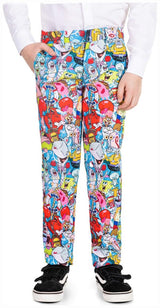 OppoSuits Boys SpongeBob Costume for Halloween Parties Birthday Dress Up and Superhero Fun