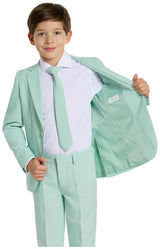 Stylish OppoSuits Magic Mint Suit for Kids Perfect for Weddings Birthday Parties and Easter Celebrations