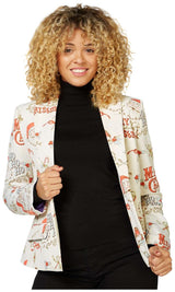 Stylish OppoSuits Women's Blazer Hohoholly for Holiday Parties and Festive Gatherings