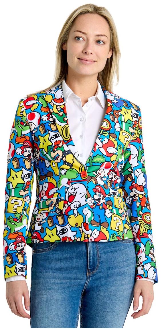 Fun OppoSuits Women's Blazers Super MarioT for Halloween Events Stylish Costume Parties and Dress Up