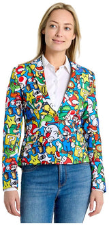 Fun OppoSuits Women's Blazers Super MarioT for Halloween Events Stylish Costume Parties and Dress Up