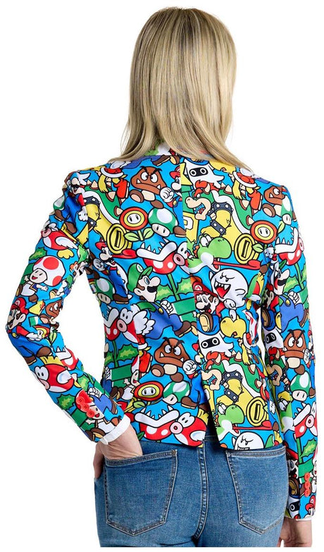 Fun OppoSuits Women's Blazers Super MarioT for Halloween Events Stylish Costume Parties and Dress Up