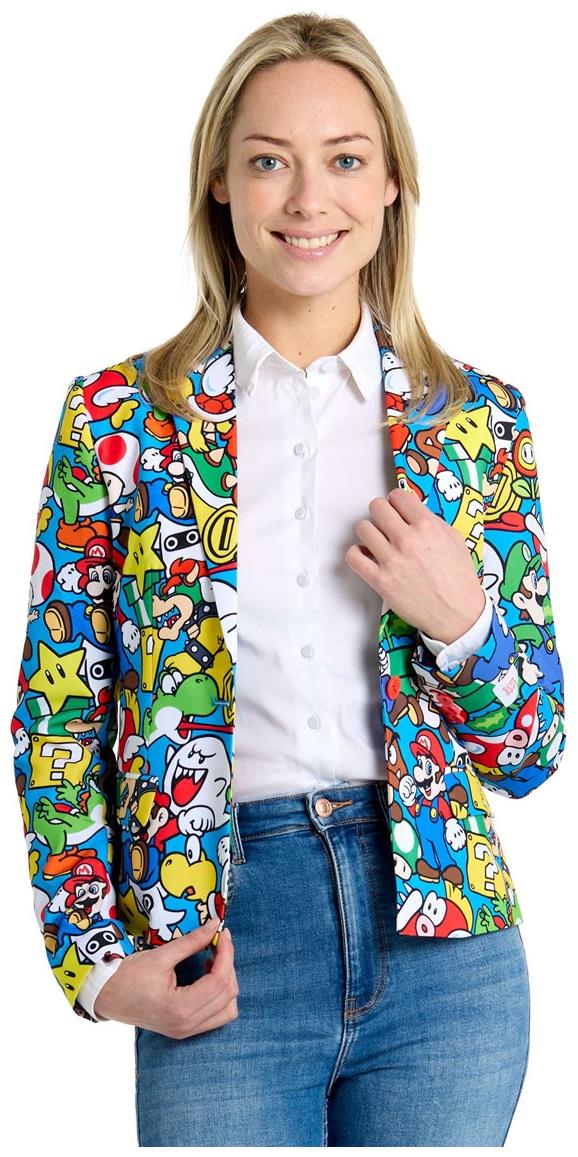 Fun OppoSuits Women's Blazers Super MarioT for Halloween Events Stylish Costume Parties and Dress Up