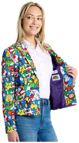 Fun OppoSuits Women's Blazers Super MarioT for Halloween Events Stylish Costume Parties and Dress Up