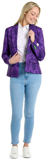 OppoSuits Joker Blazer for Women Halloween Costume Parties and Standout Events