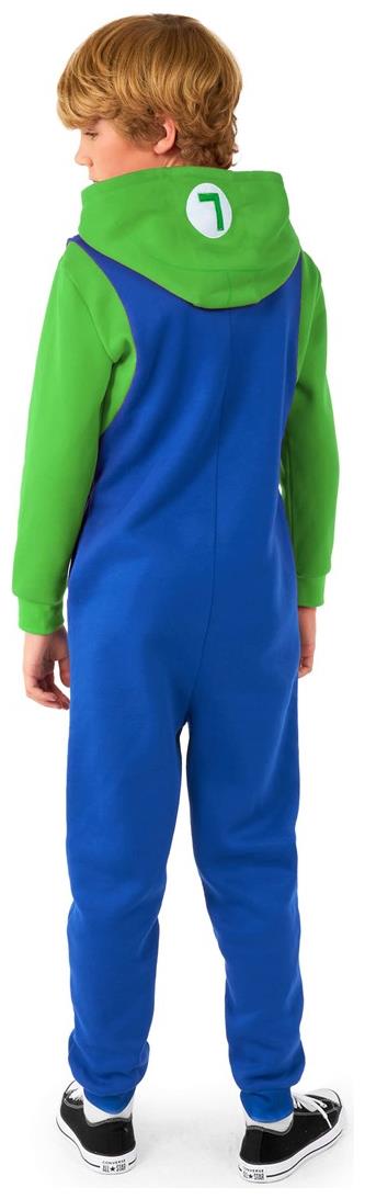 OppoSuits Kids Luigi Onesie for Gaming Sessions Movie Marathons and Cozy Home Lounging