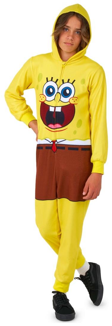 Cozy OppoSuits SpongeBob Onesie for Kids Lounging Fun and Cartoon Character Dress Up