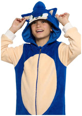 Sonic the Hedgehog Kids Onesie for Dress Up Pajama Parties and Halloween Fun