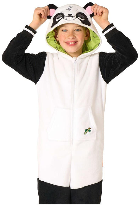 Cozy OppoSuits Panda Onesie for Kids Perfect for Pajama Parties and Chill Days
