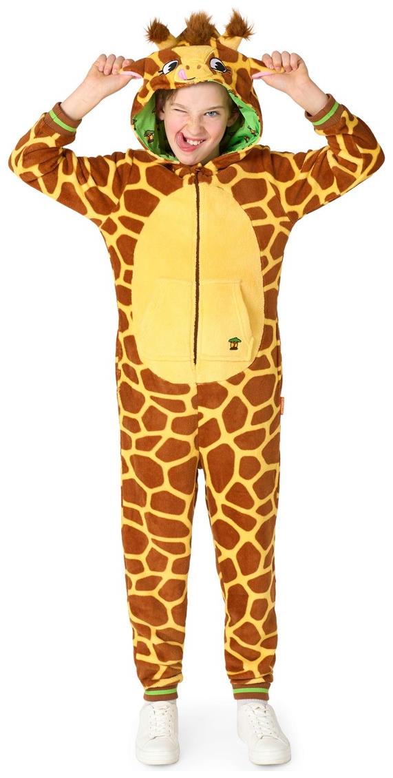 Cozy OppoSuits Giraffe Onesie for Kids Halloween and Animal Theme Dress Up Events